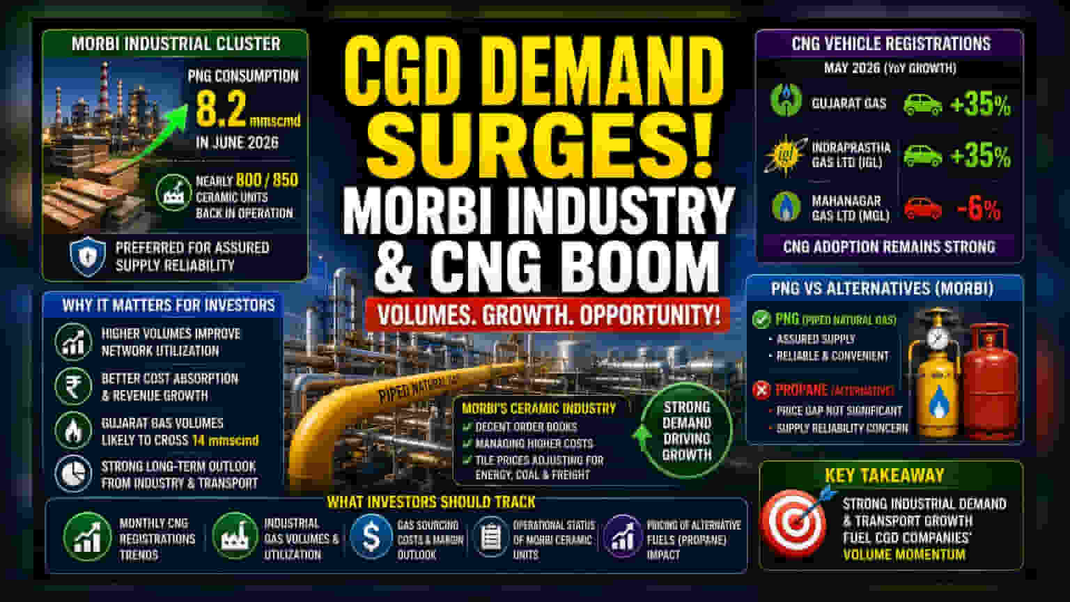 Morbi-யில் PNG தேவை புதிய உச்சம்! Gujarat Gas, IGL-க்கு சாதகமான நிலை