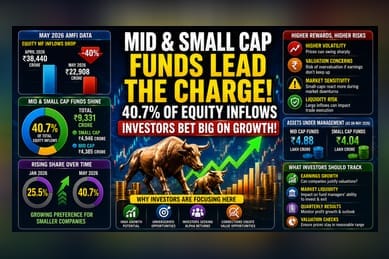 Small, Mid-Cap Funds Capture 40% of Equity Inflows in May