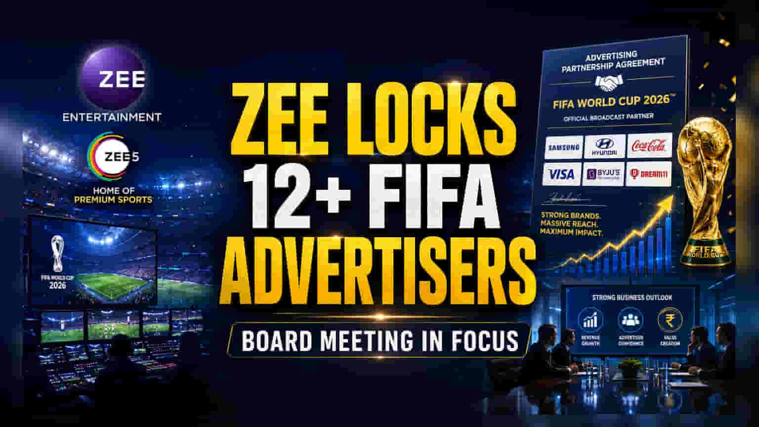Zee Entertainment: FIFA World Cup விளம்பரங்கள் மூலம் புதிய பாதை! நிதி திரட்டல் கூட்டத்தில் முதலீட்டாளர் பார்வை!