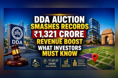 DDA Auction Nets ₹1,321 Crore: Insights for Delhi Real Estate