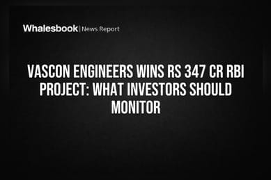 Vascon Engineers Wins Rs 347 Cr RBI Project: What Investors Should Monitor