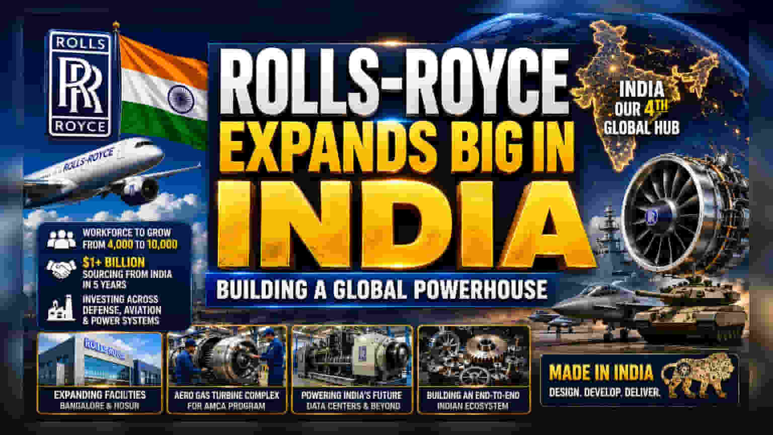 Rolls-Royce Plans Multi-Billion India Expansion