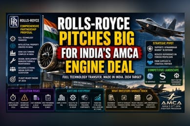 Rolls-Royce Offers Full Tech Transfer for India’s AMCA Engine