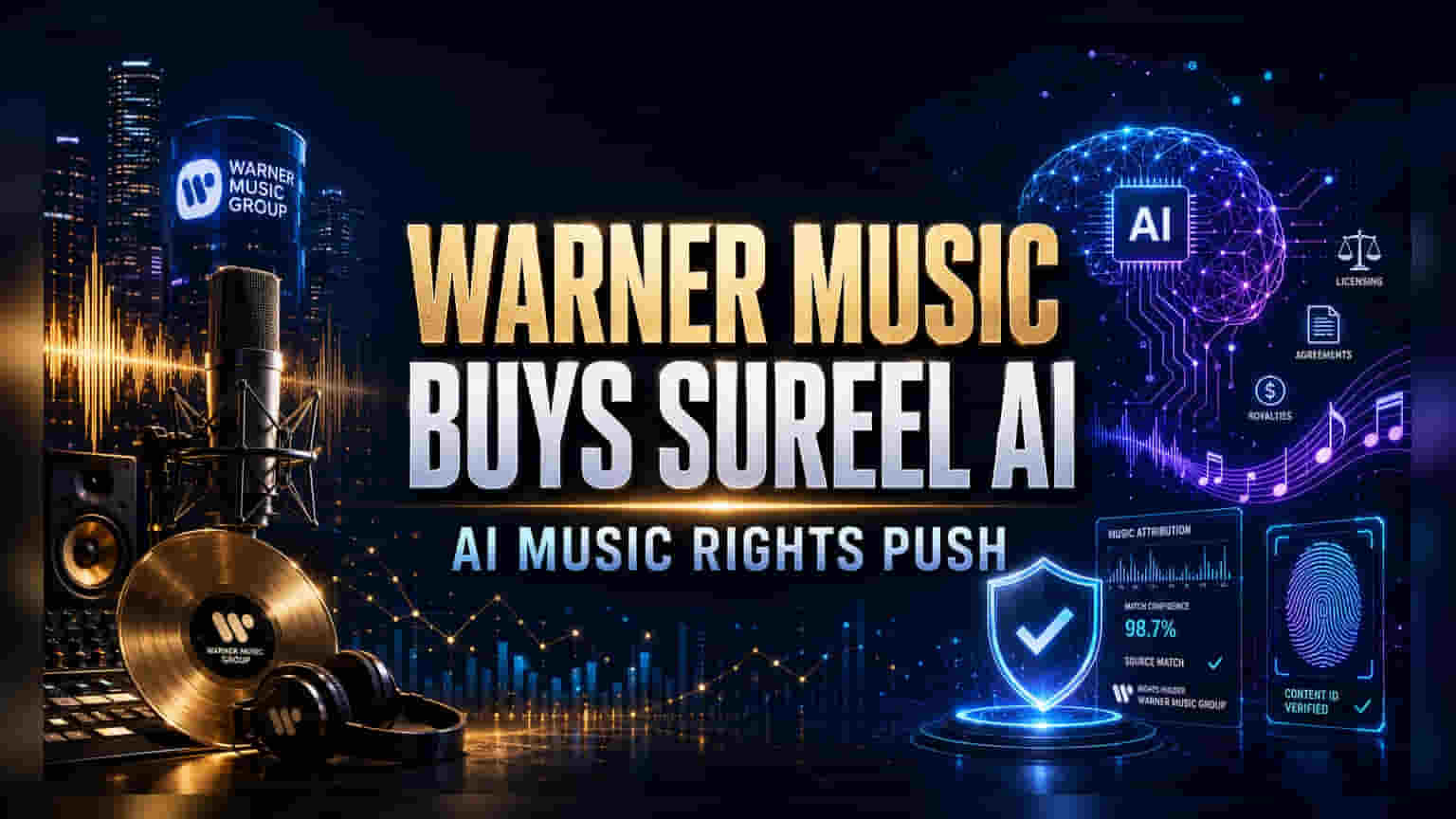 Warner Music એ Sureel AI ને ખરીદી: AI યુગમાં મ્યુઝિક IP સુરક્ષિત કરવાની પહેલ