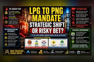 India Mandates LPG-to-PNG Pivot as OMC Subsidy Burden Peaks
