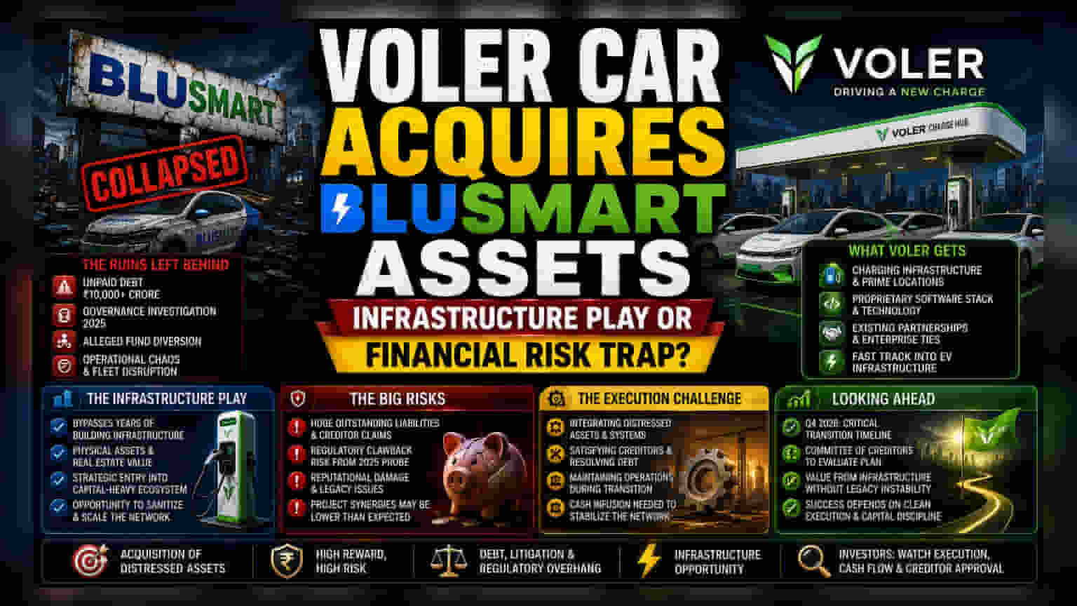 Voler Car Bids for BluSmart Assets Amid Insolvency Crisis