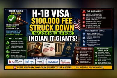 US Court Strikes Down $100,000 H-1B Visa Fee: Relief for IT