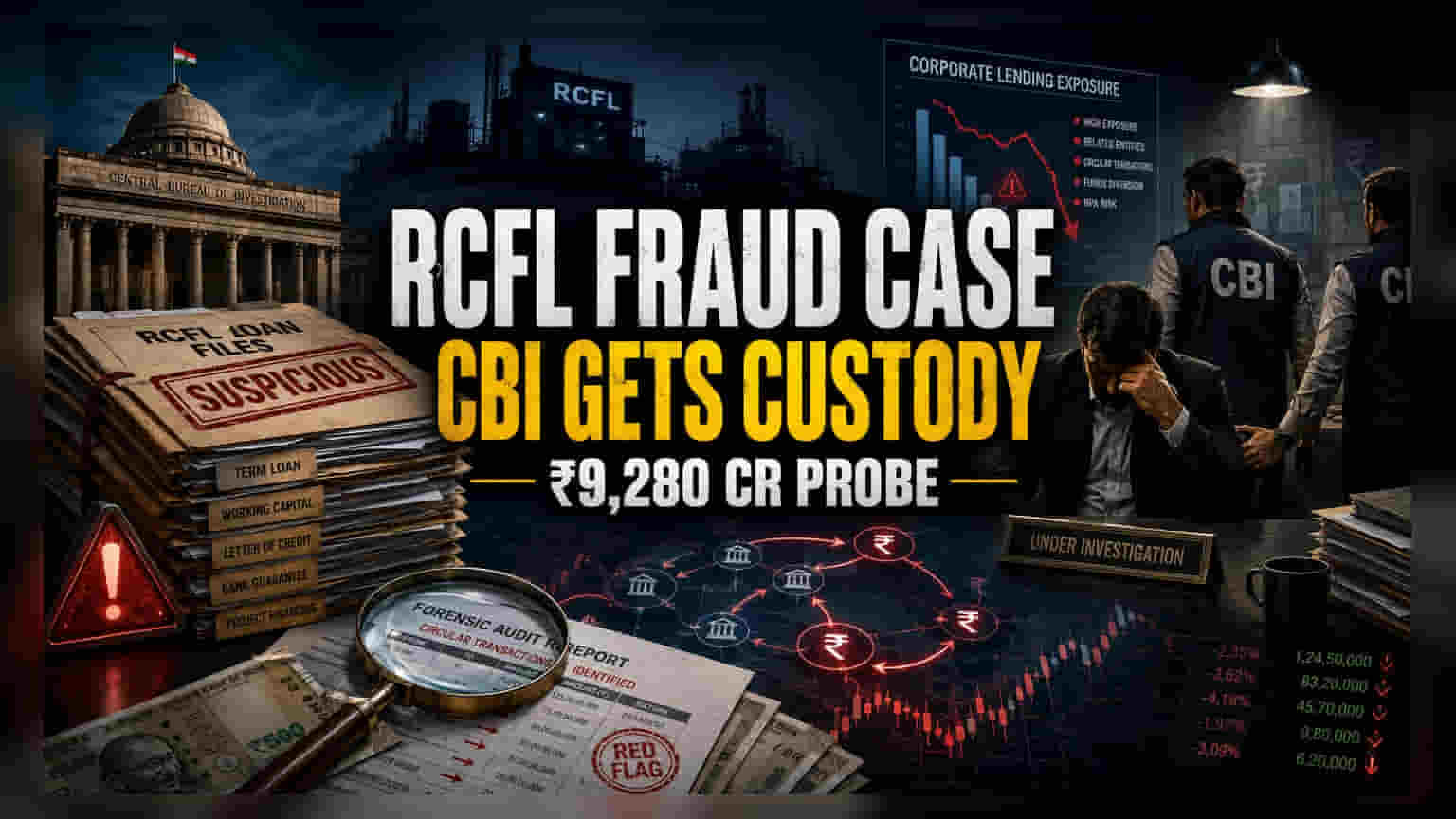 RCFL च्या माजी MD ला ₹9,280 कोटींच्या फसवणूक प्रकरणात CBI कोठडी