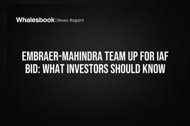 Embraer-Mahindra Team Up for IAF Bid: What Investors Should Know