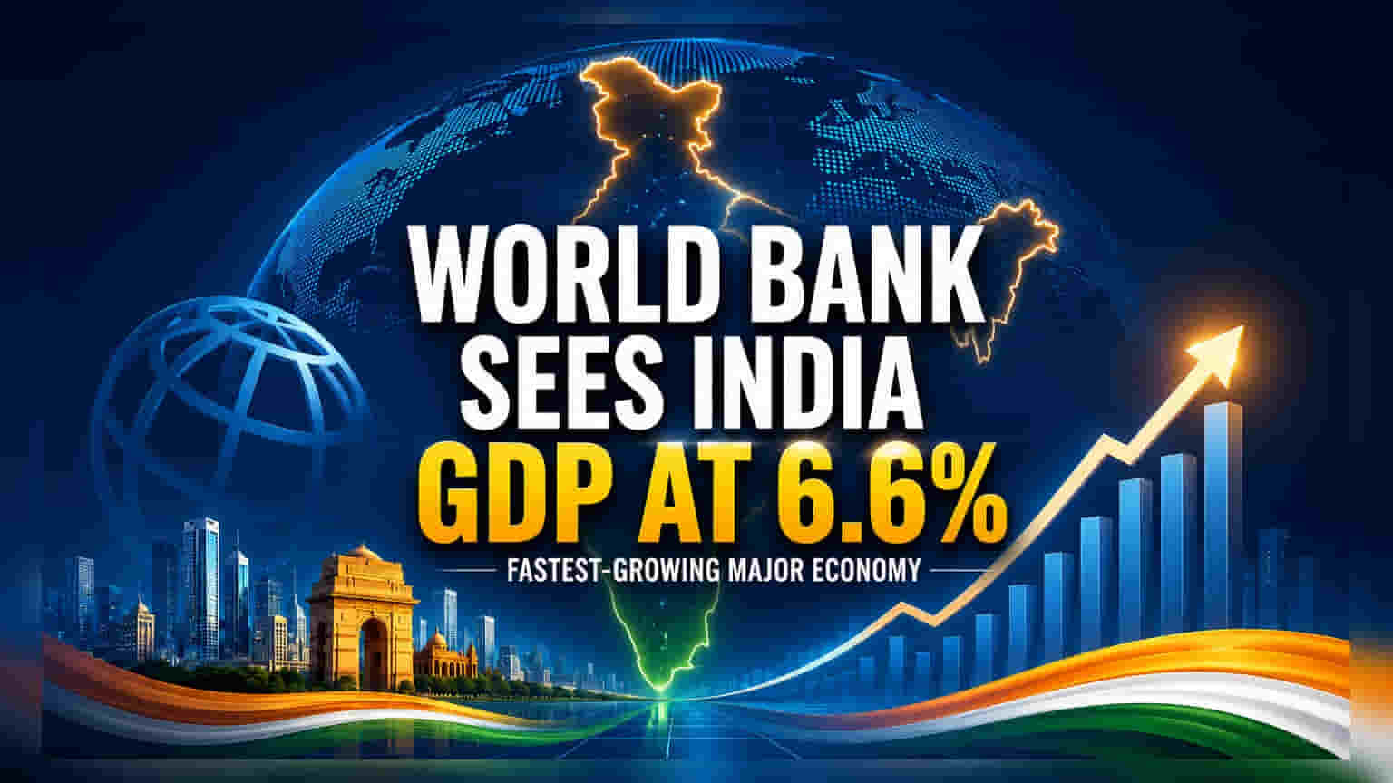 World Bank चा अंदाज: भारताचा FY27 मध्ये 6.6% GDP ग्रोथ शक्य