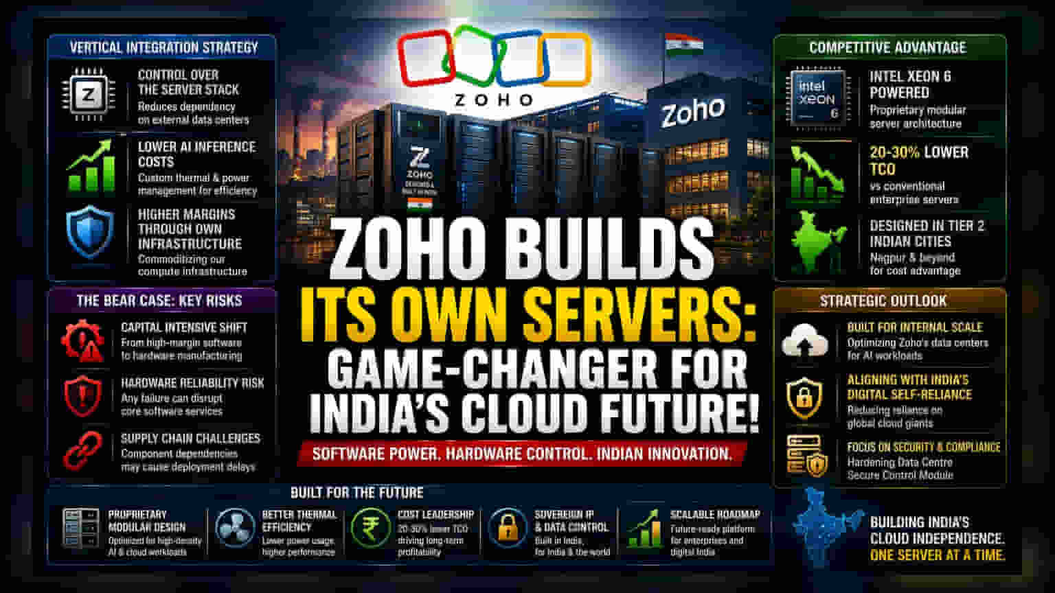 Zoho ਦਾ ਨਵਾਂ ਪਲੇਟਫਾਰਮ 'Nathu La': ਡਾਟਾ ਸੈਂਟਰਾਂ 'ਤੇ ਖਰਚਾ ਘਟਾਉਣ ਅਤੇ ਟੈੱਕ 'ਤੇ ਭਾਰਤ ਦੀ ਪਕੜ ਮਜ਼ਬੂਤ ਕਰਨ ਦਾ ਵੱਡਾ ਕਦਮ