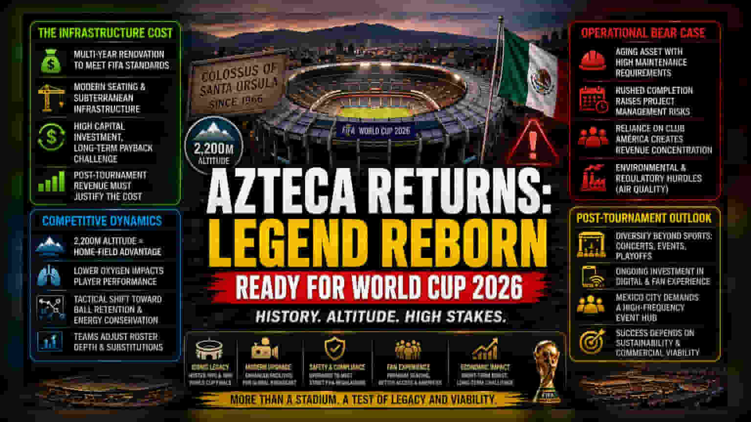 Estadio Azteca: உலகக் கோப்பை மைதானம் நிதி நெருக்கடியில்?