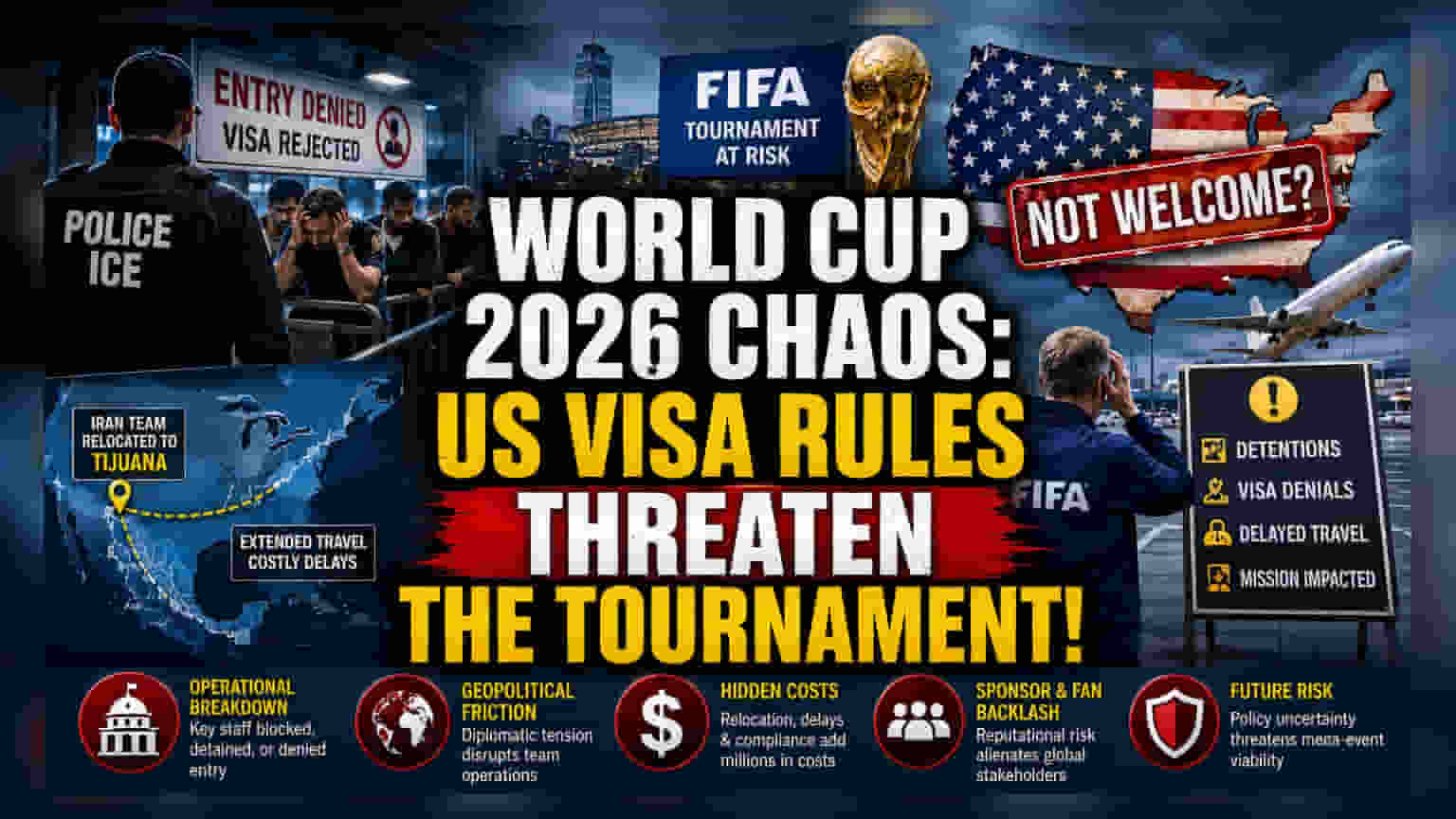 FIFA World Cup Visa Chaos: अमेरिकेला यजमानपद भूषवताना मोठे धोके