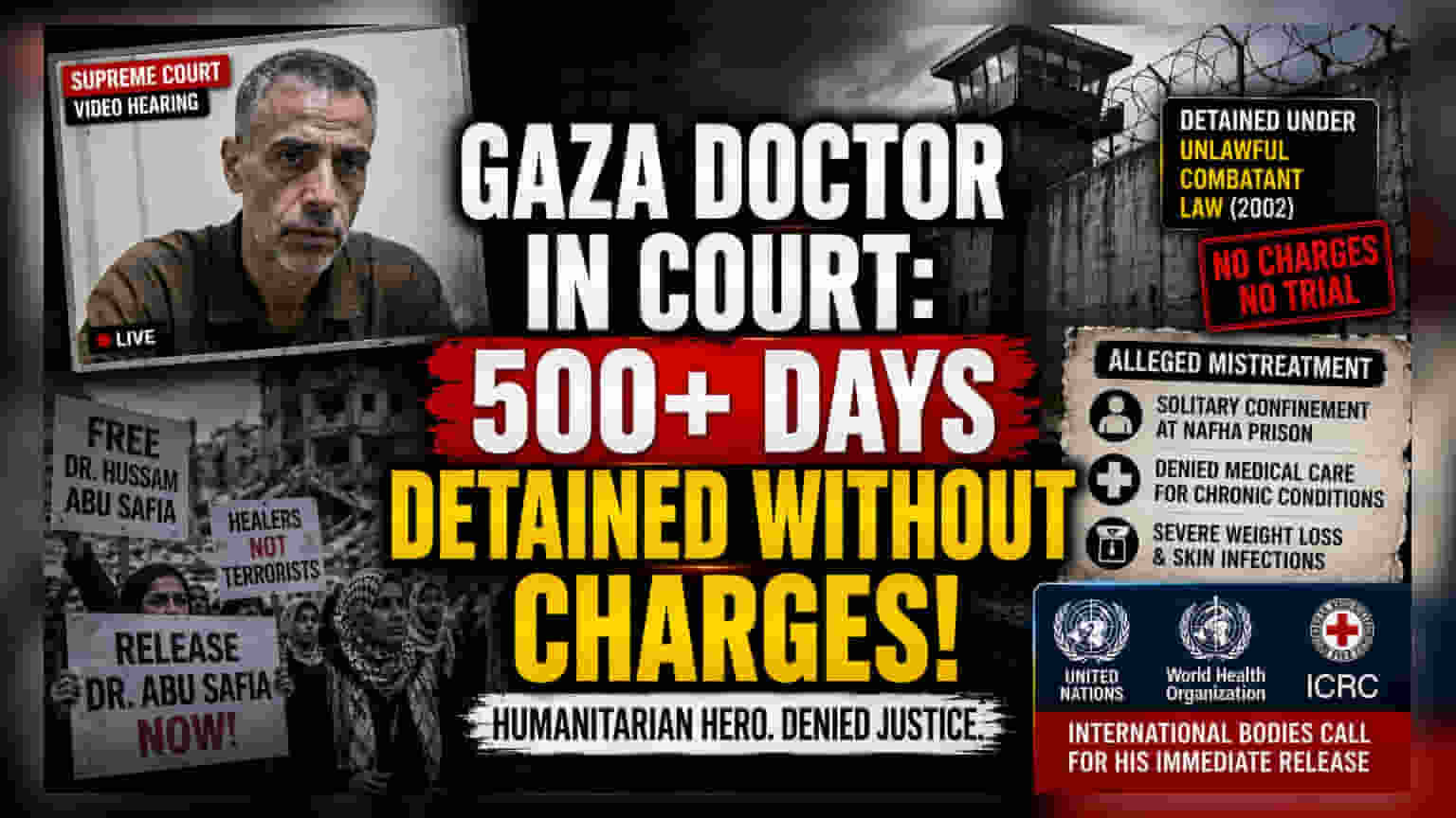 Gaza Hospital Director Appears in Israeli Supreme Court