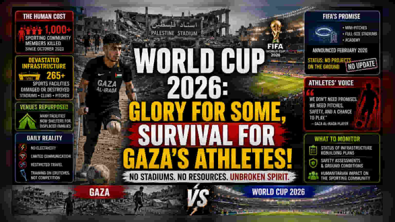 Gaza Amputee Team Faces Hurdles as 2026 World Cup Begins