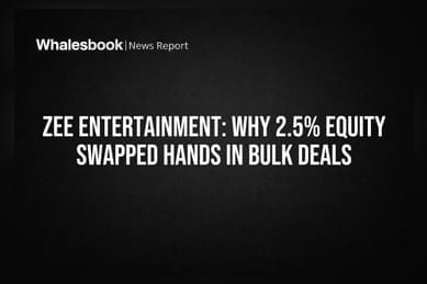 Zee Entertainment: Why 2.5% Equity Swapped Hands in Bulk Deals