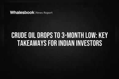 Crude Oil Drops to 3-Month Low: Key Takeaways for Indian Investors