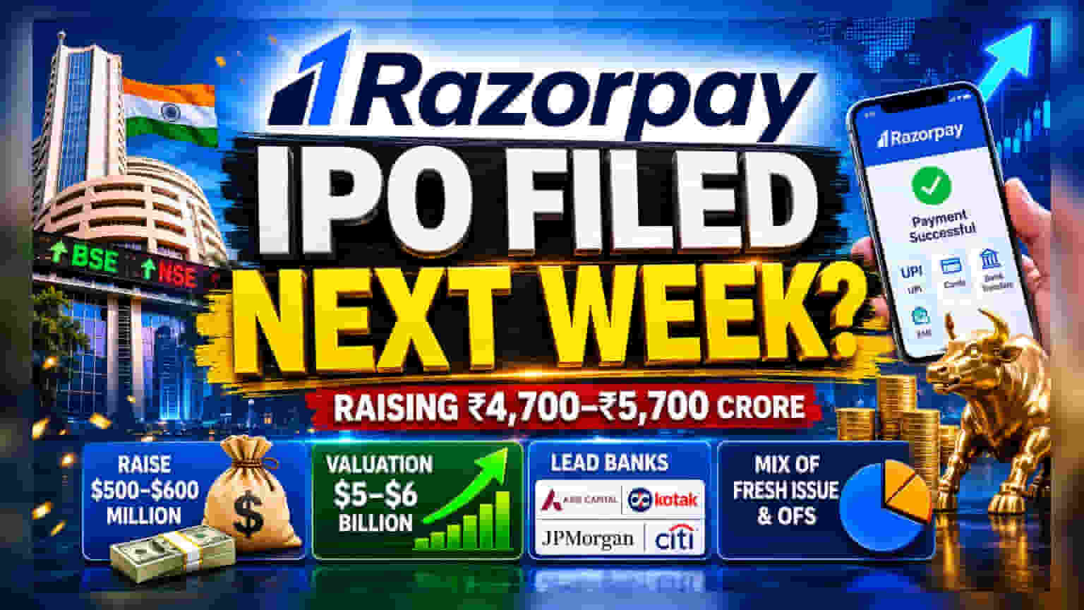 Razorpay IPO: ਨਿਵੇਸ਼ਕਾਂ ਲਈ ਜਾਣਨ ਯੋਗ ਗੱਲਾਂ