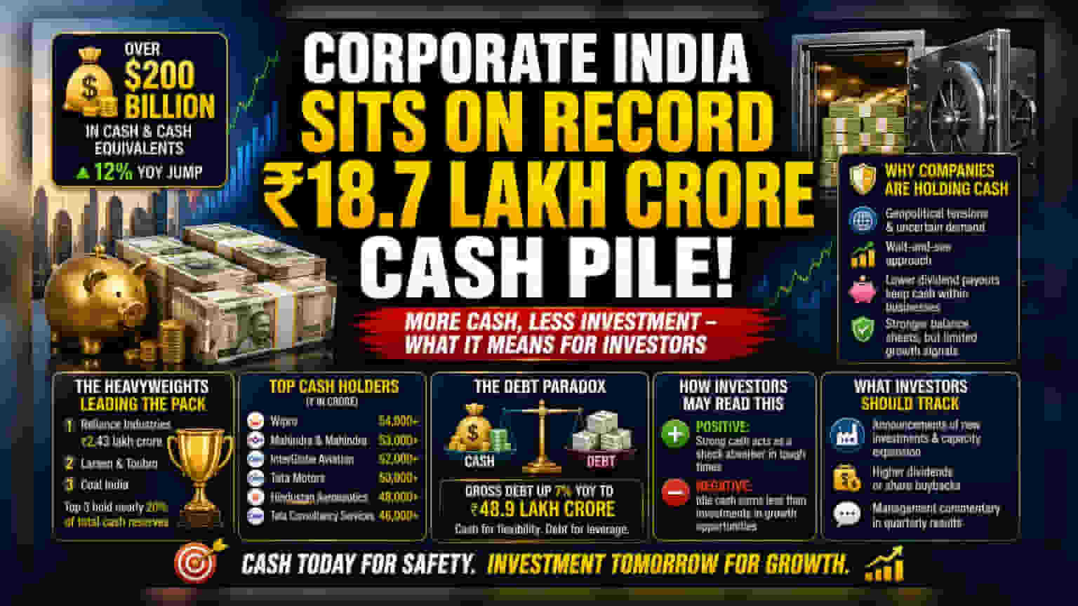 India Inc's $200 Billion Cash Pile: What It Means For Investors