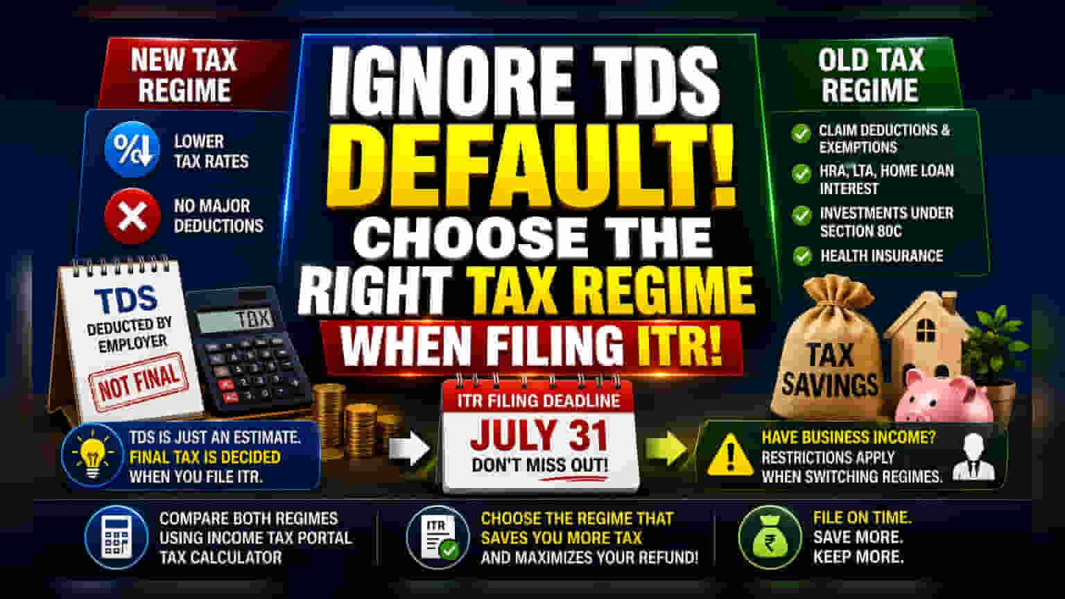 Tax Regime: You Can Still Choose Old Regime When Filing ITR