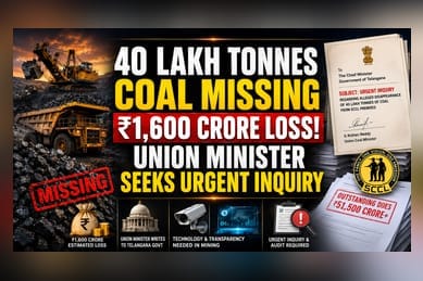Missing Coal Reported at Singareni Collieries; Probe Urged