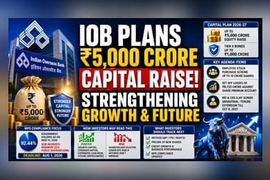 Indian Overseas Bank Seeks Approval for Rs 5,000 Crore Fundraise