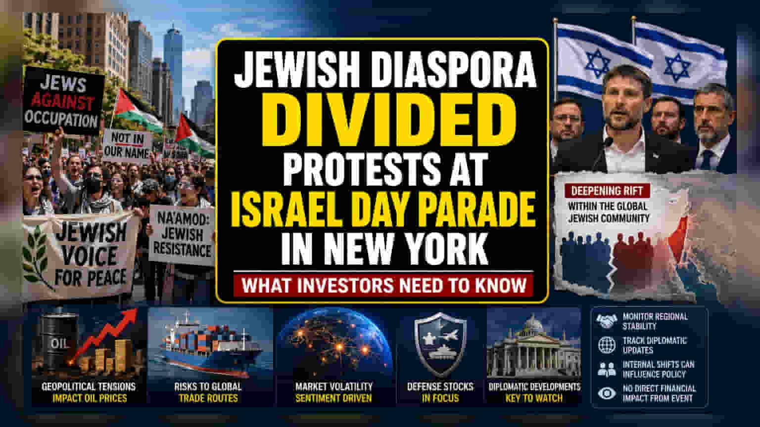 Israel-Diaspora तणाव: जागतिक बाजारांवर लक्ष ठेवा!
