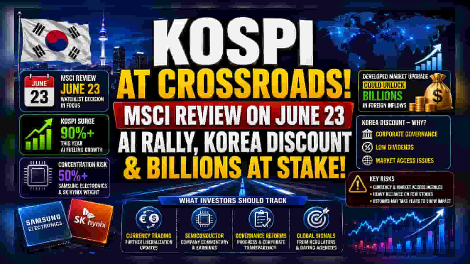South Korea MSCI अपग्रेडच्या उंबरठ्यावर: गुंतवणूकदारांसाठी काय आहे खास?