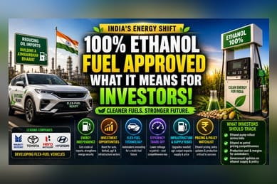 India Clears 100% Ethanol Fuel: What This Means for Investors
