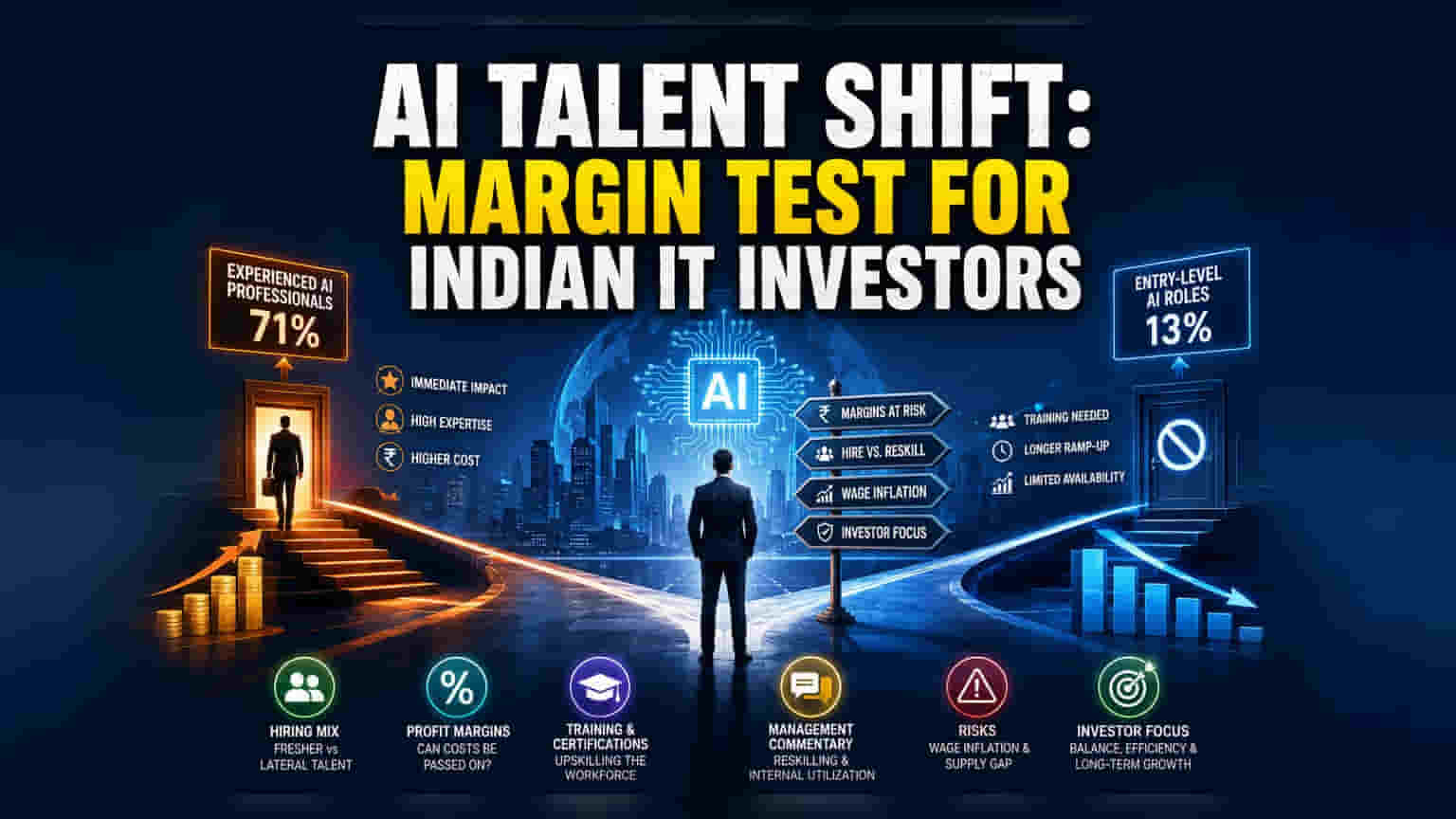 AI मधील नोकरीची संधी: अनुभवींना प्राधान्य, मात्र भारतीय IT कंपन्यांच्या नफ्यावर परिणाम?