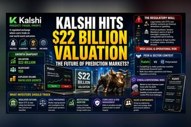 Kalshi Hits $22 Billion Valuation Amid Regulatory Scrutiny