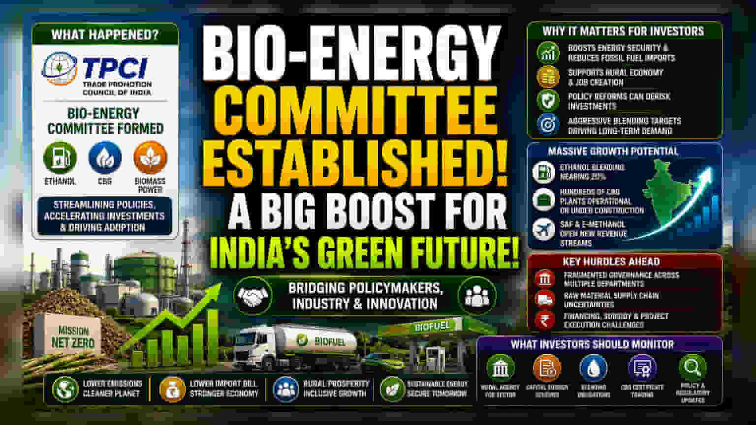 TPCI Forms Bio-Energy Committee as India Scales Green Fuel