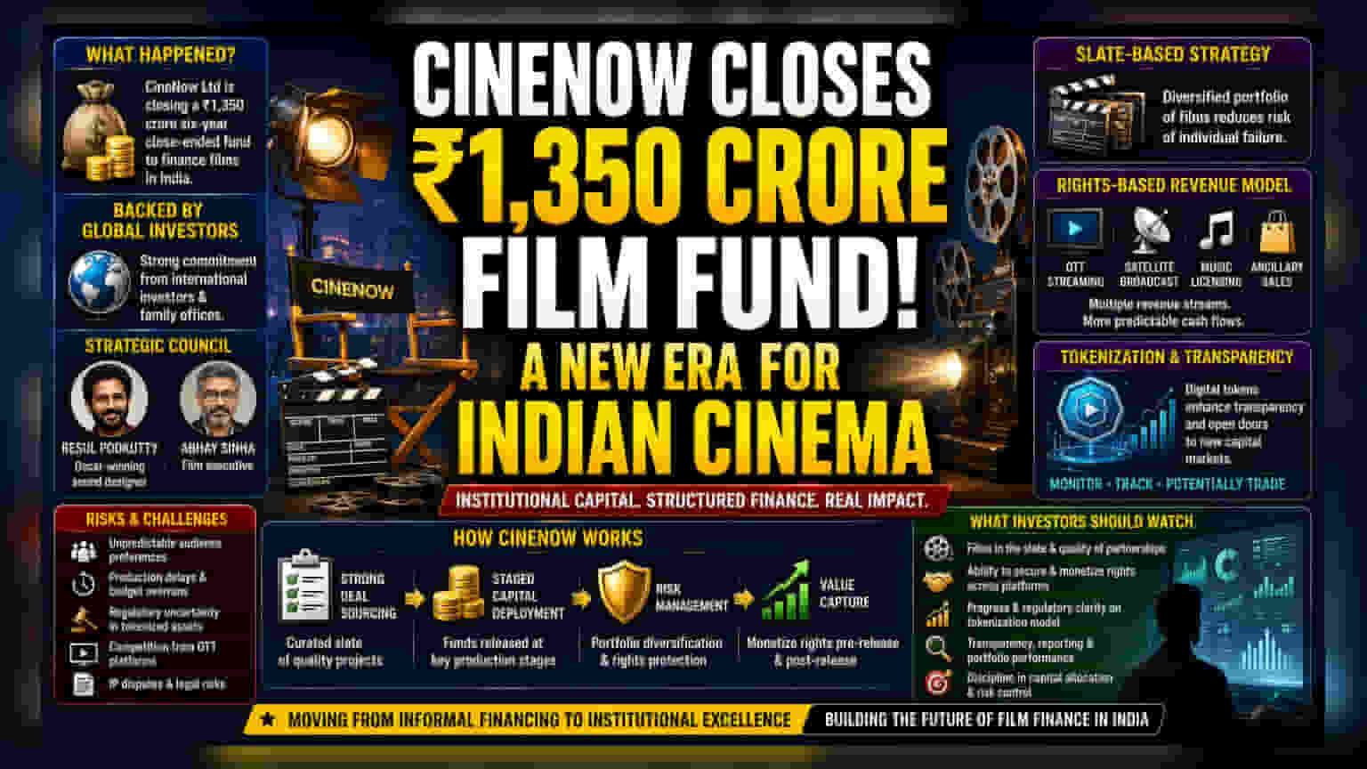 CineNow Fund: ભારતીય સિનેમામાં ₹1,350 કરોડનું રોકાણ, ફિલ્મ ફાઇનાન્સિંગમાં આવશે નવો અધ્યાય!