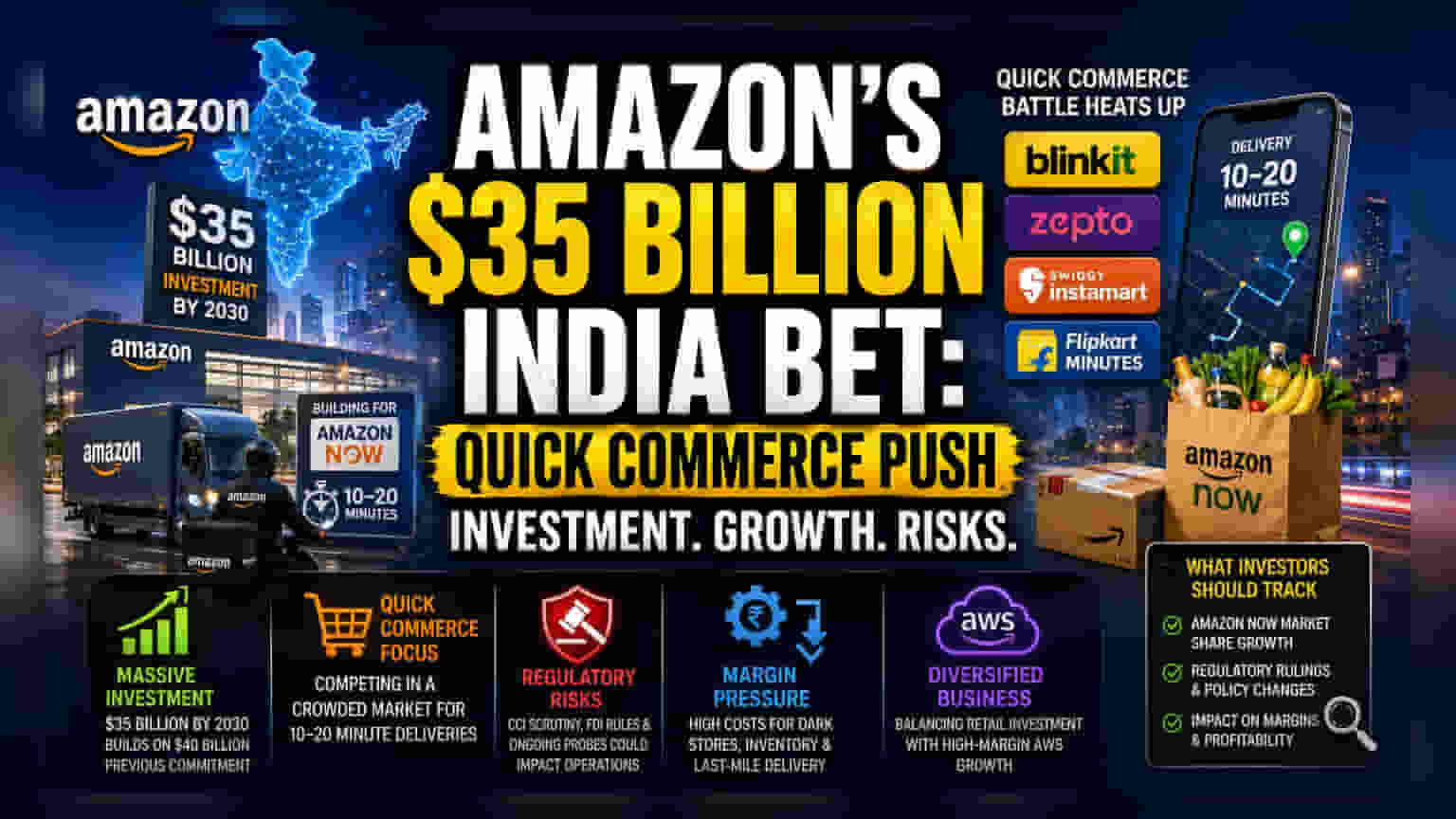 Amazon चा भारतात मोठा डाव: ₹2,900 कोटींची गुंतवणूक, पण स्पर्धेत टिकणार का?