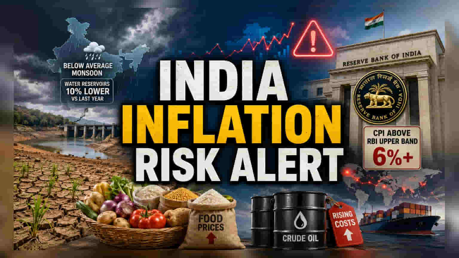 Inflation Alert: ભારતમાં RBI ની મર્યાદા વટાવી શકે છે મોંઘવારી