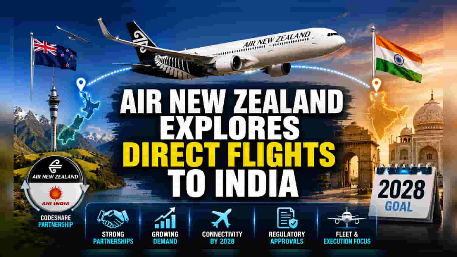 Air New Zealand: இந்தியாவுக்கு நேரடி விமான சேவை? வர்த்தக ஒப்பந்தத்தால் புதிய சாத்தியம்!