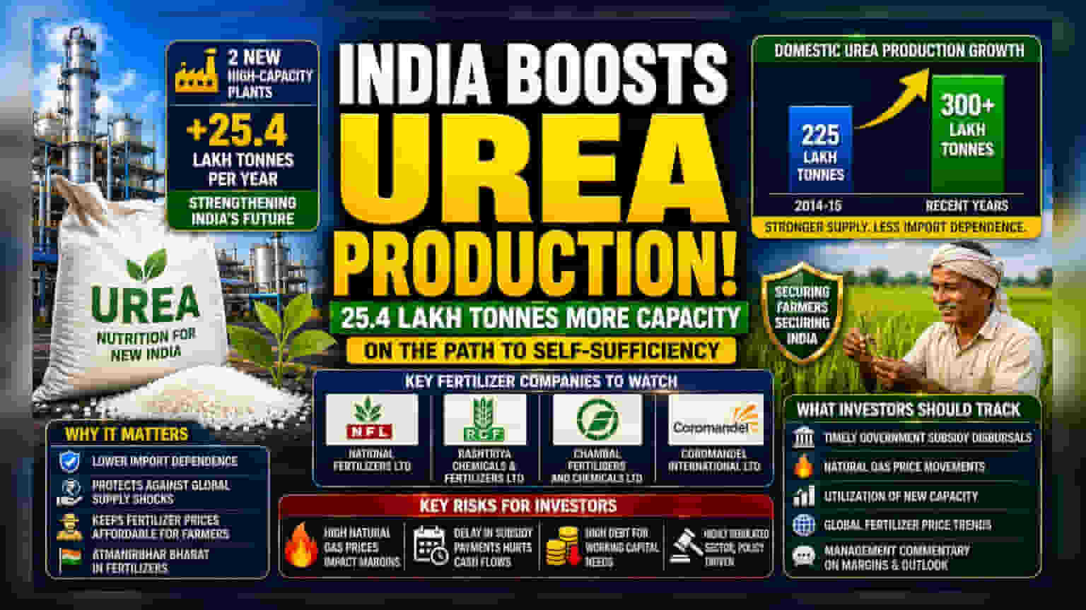 New Urea Plants Add Capacity: What It Means for Indian Fertilizer Stocks