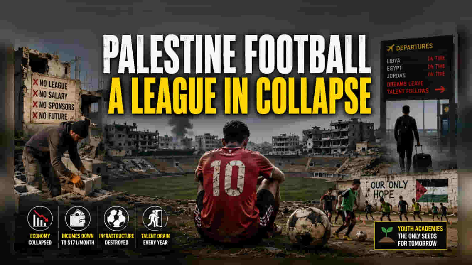Palestine Football League Suspended: खेल पर मंडराया आर्थिक संकट, खिलाड़ी छोड़ रहे मैदान