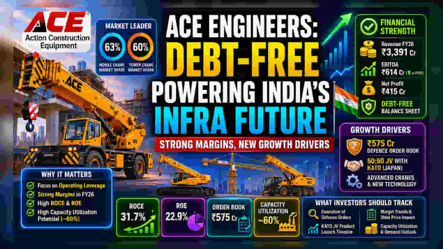 Action Construction Equipment: भारत के क्रेन किंग पर निवेशकों की पैनी नजर!