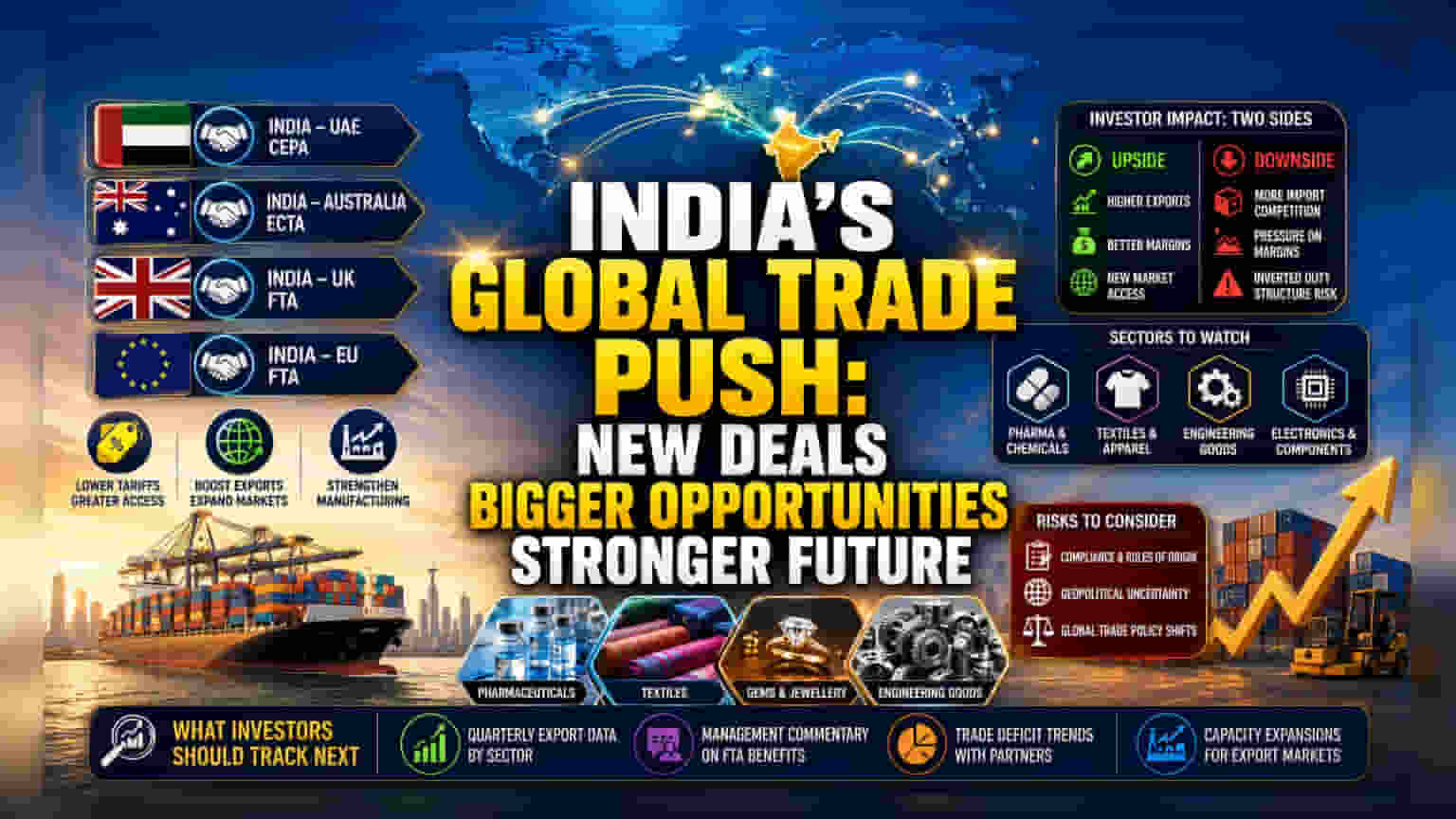भारत का मैन्युफैक्चरिंग बूस्ट: नए ट्रेड डील्स से बदलेगी Opportunities!