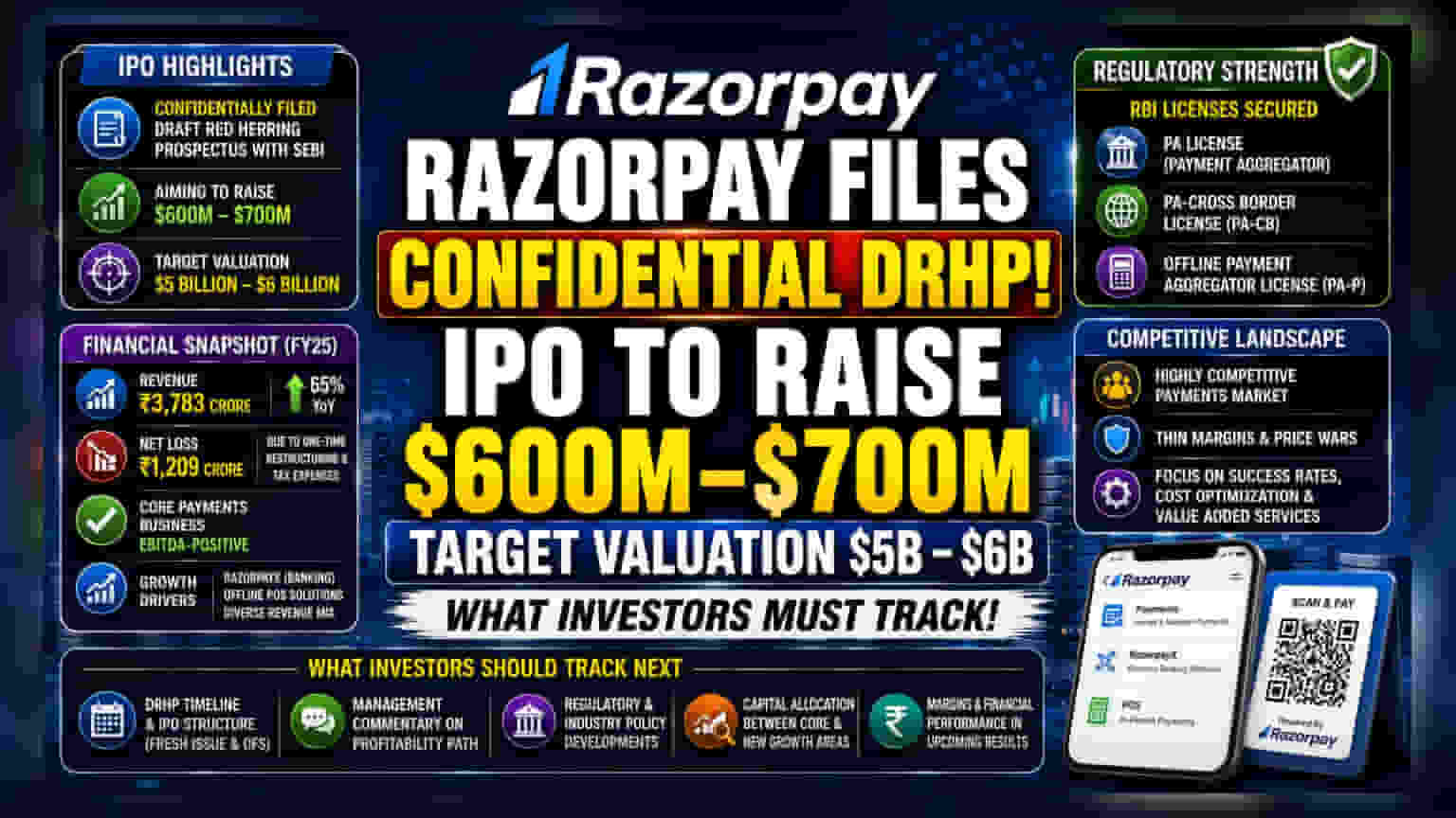 Razorpay IPO: फिनटेक कंपनीची मोठी चाल! ₹4,800 कोटी उभारण्याची तयारी, पण तोटाही मोठा