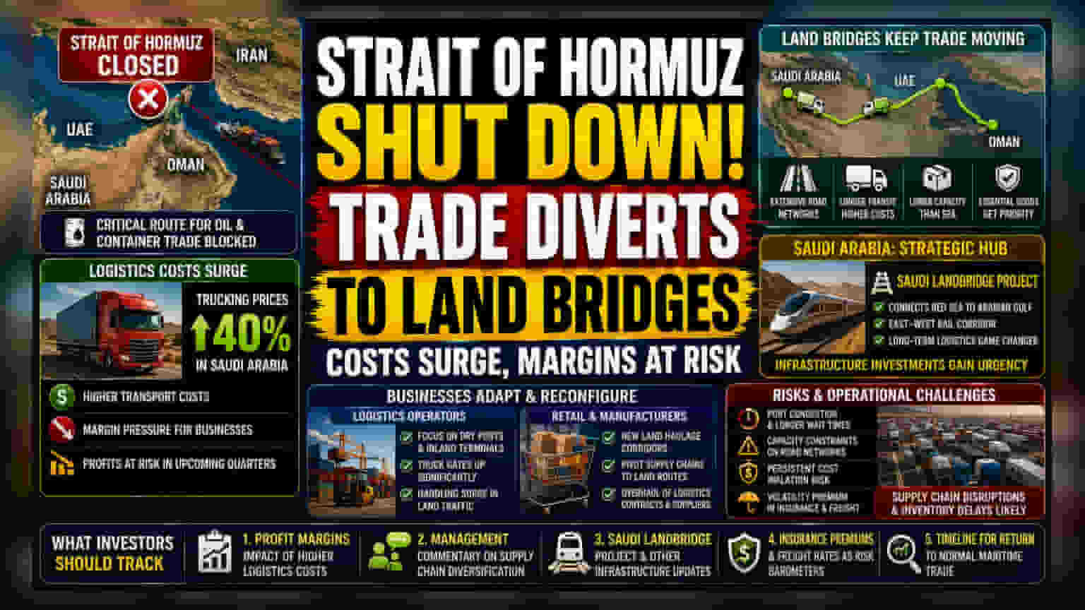 Middle East Trade Routes Shift as Hormuz Closure Strains Logistics