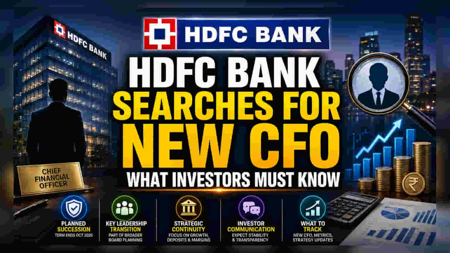 HDFC Bank में बड़ा बदलाव: नए CFO की तलाश शुरू, क्या होगा निवेशकों पर असर?