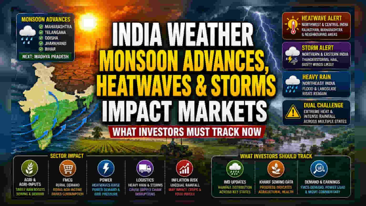 Monsoon Progress and Heatwaves: Investor Impact Explained