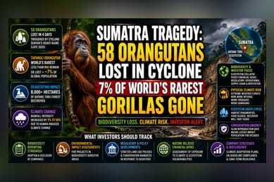 Biodiversity Risk: 7% of Rare Tapanuli Ape Population Lost
