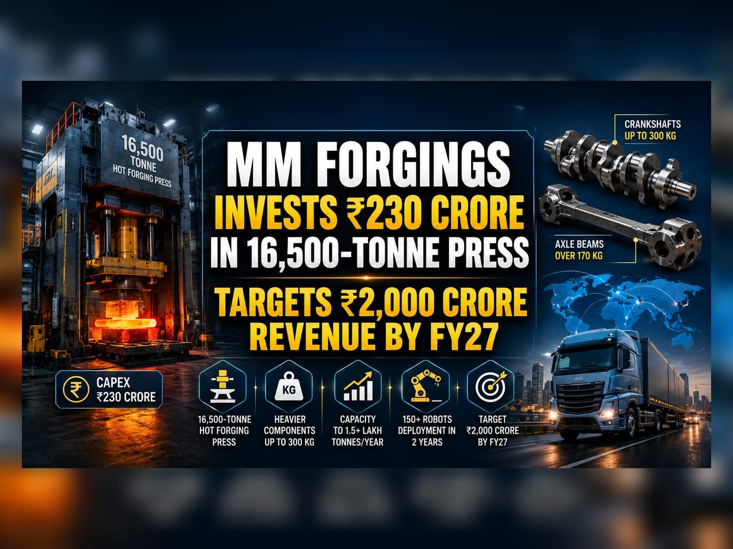 MM Forgings Bets ₹230 Cr on New Press to Boost Capacity