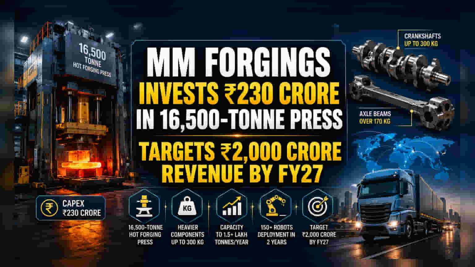 MM Forgings Bets ₹230 Cr on New Press to Boost Capacity