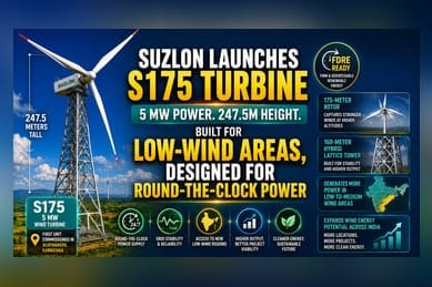 Suzlon Launches 5 MW Wind Turbine: Impact on Market Growth