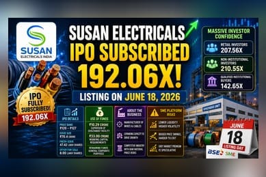 Susan Electricals IPO Sees Massive 192x Subscription