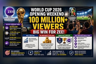 Zee Entertainment Sees 100M+ FIFA World Cup Viewers